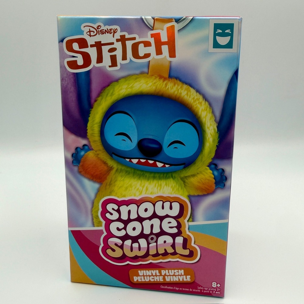 Disney Stitch Snow Cone Swirl Mystery Vinyl Plush Keychain Blind Box Just Play